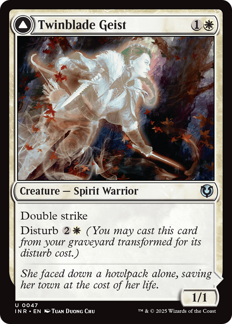 Twinblade Geist // Twinblade Invocation (047) Foil - Innistrad Remastered