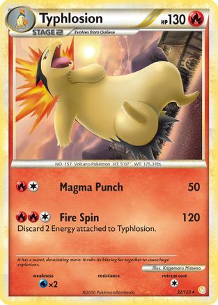 Typhlosion (32) Reverse Holofoil - HeartGold & SoulSilver