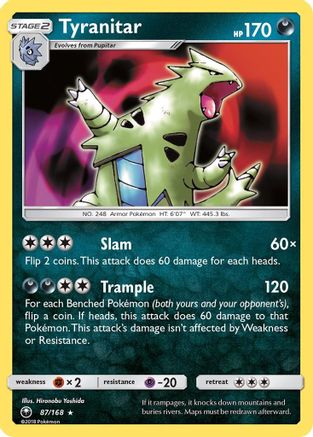 Tyranitar (87) Holofoil - Celestial Storm