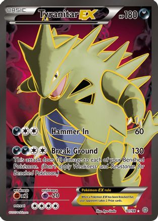 Tyranitar EX (Full Art) (91) Holofoil - Ancient Origins