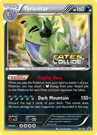 Tyranitar (Prerelease) (XY130) Holofoil - Black Star Promos