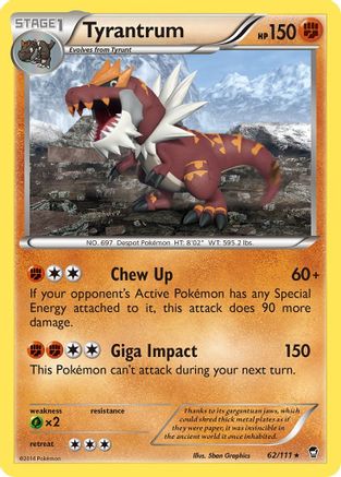 Tyrantrum (62) Reverse Holofoil - Furious Fists