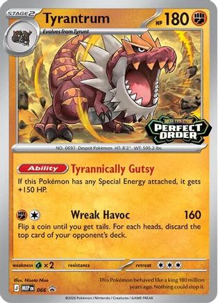 Tyrantrum (Prerelease) (66) - Black Star Promos