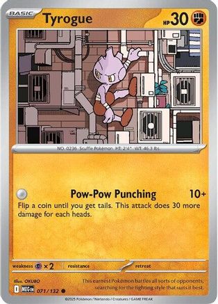 Tyrogue (71) - Mega Evolution