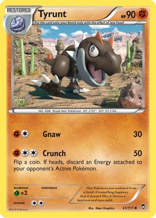 Tyrunt (61) Reverse Holofoil - Furious Fists