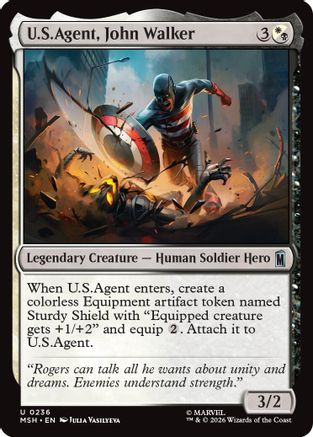 U.S.Agent, John Walker (236) Foil - Marvel Super Heroes