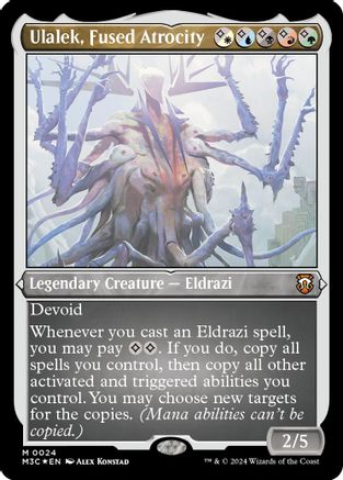 Ulalek, Fused Atrocity (024) Etched Foil - Commander: Modern Horizons 3