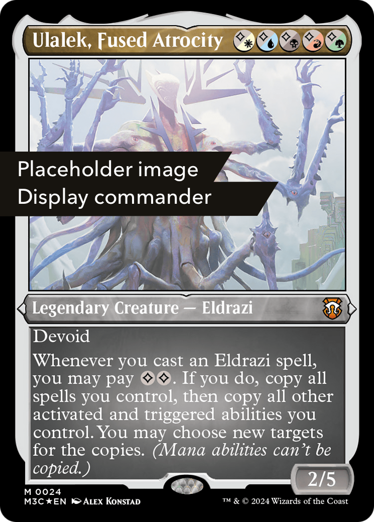Ulalek, Fused Atrocity (Display Commander) (151) Ripple Foil - Commander: Modern Horizons 3