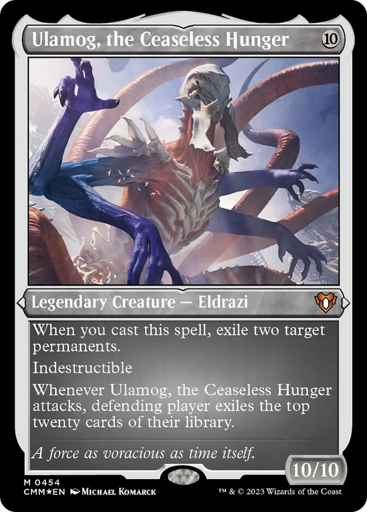 Ulamog, the Ceaseless Hunger (454) Etched Foil - Commander Masters