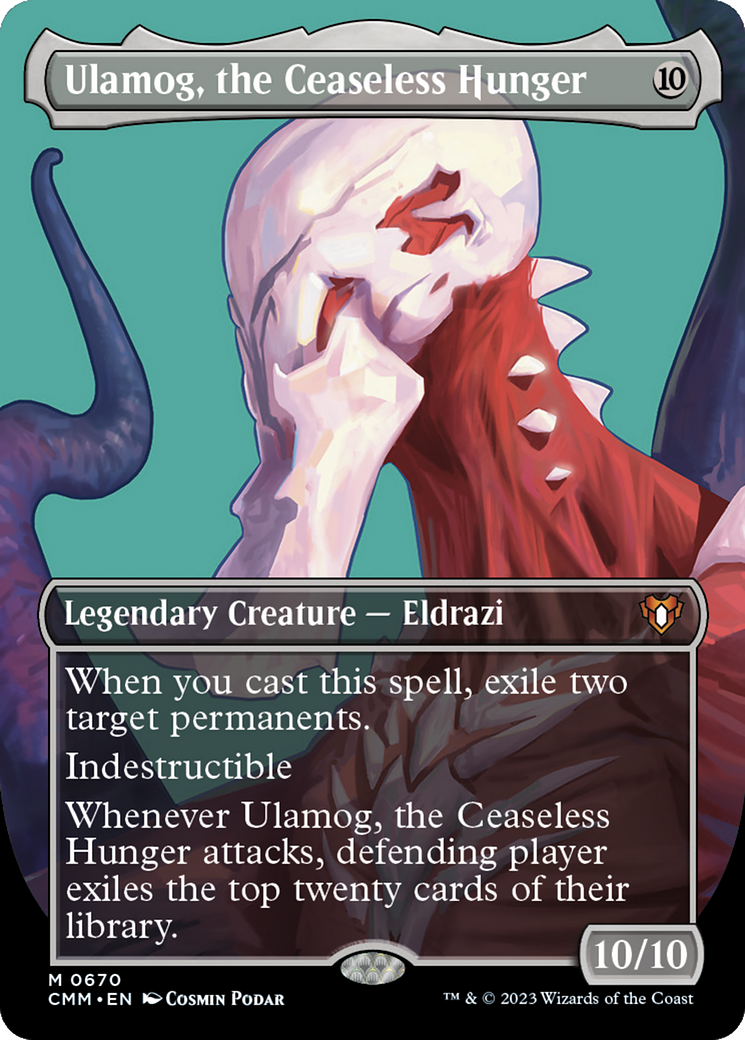 Ulamog, the Ceaseless Hunger (Borderless) (670) Foil - Commander Masters