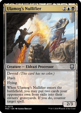 Ulamog's Nullifier (275) Ripple Foil - Commander: Modern Horizons 3