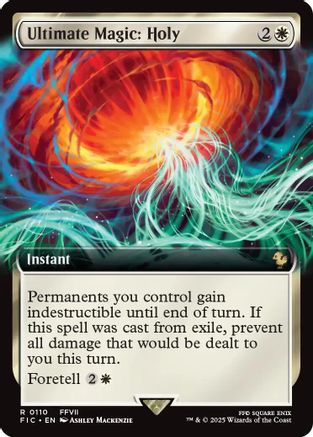 Ultimate Magic: Holy (Extended Art) (110) Foil - Commander: FINAL FANTASY