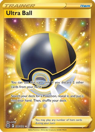 Ultra Ball (Gold) (186) Holofoil - Brilliant Stars