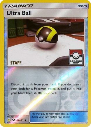Ultra Ball (League Cup) [Staff] (68a) Reverse Holofoil - League & Championship Cards