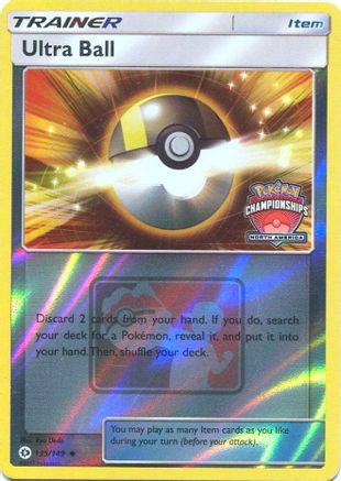 Ultra Ball (North America Championships) (135) Reverse Holofoil - League & Championship Cards