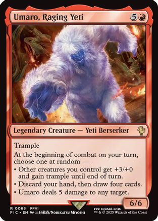 Umaro, Raging Yeti (063) Surge Foil - Commander: FINAL FANTASY
