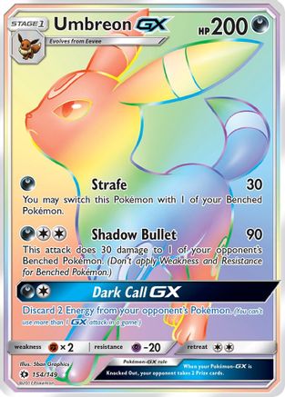 Umbreon GX (154) Holofoil - Sun & Moon