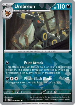 Umbreon (Master Ball Pattern) (59) Reverse Holofoil - Prismatic Evolutions