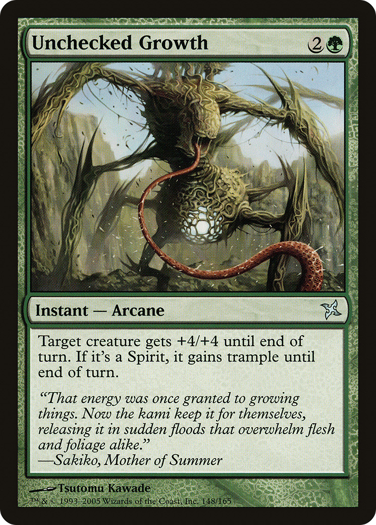 Unchecked Growth (148) - Betrayers of Kamigawa