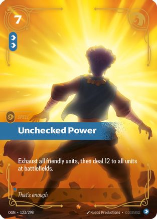 Unchecked Power (123) Foil - Origins