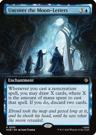 Uncover the Moon-Letters (Extended Art) (293) Foil - The Hobbit