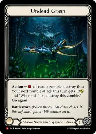 Undead Grasp (AMA005) Rainbow Foil - Armory Deck: Malice, Domina of the Dead