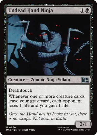Undead Hand Ninja (670) Foil - Commander: Marvel Super Heroes