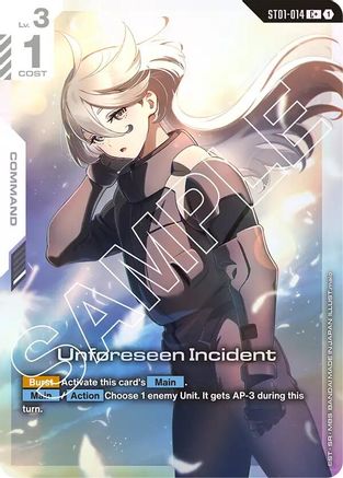 Unforeseen Incident (C+) (ST01-014) Holofoil - Starter Deck 01: Heroic Beginnings