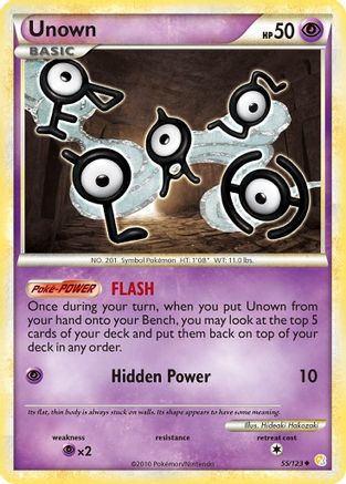 Unown (55) Reverse Holofoil - HeartGold & SoulSilver