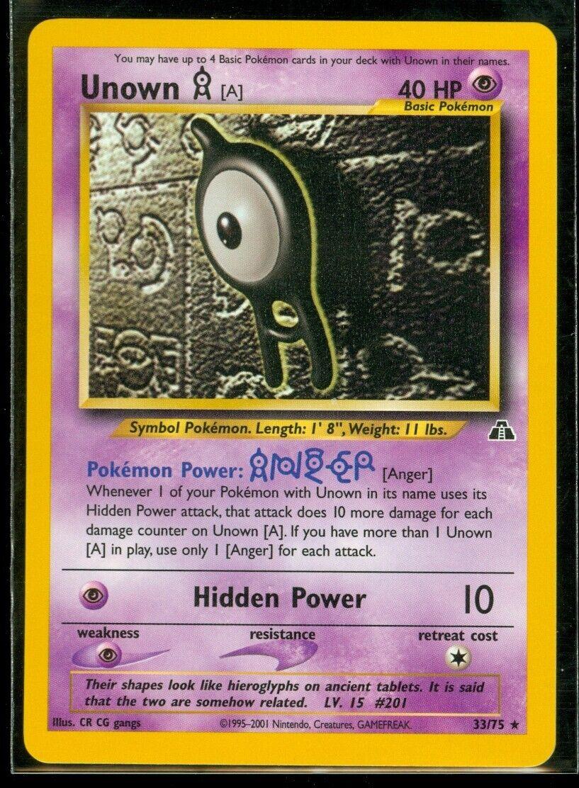 Unown [A] (33) (Unlimited) - Neo Discovery