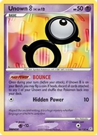Unown [B] (66) Reverse Holofoil - Diamond & Pearl