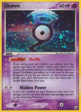 Unown (G) Holofoil - Unseen Forces