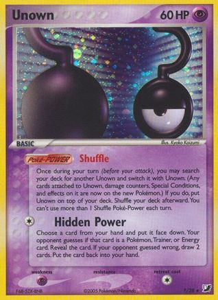 Unown (?) Holofoil - Unseen Forces