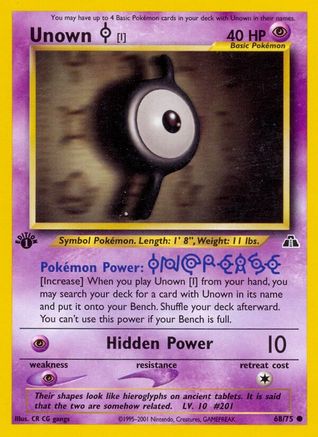 Unown [I] (68) (1st Edition) - Neo Discovery