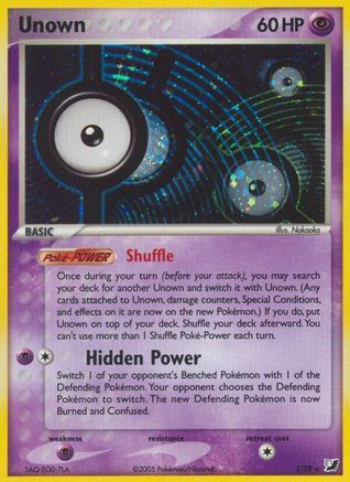 Unown (I) Holofoil - Unseen Forces