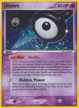 Unown (J) Holofoil - Unseen Forces