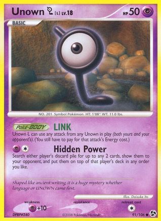 Unown [L] (91) Reverse Holofoil - Great Encounters