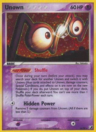 Unown (N) Holofoil - Unseen Forces