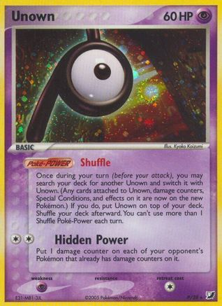 Unown (P) Holofoil - Unseen Forces