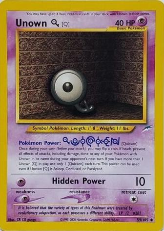 Unown [Q] (59) (Unlimited) - Neo Destiny