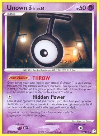 Unown [T] (67) - Mysterious Treasures