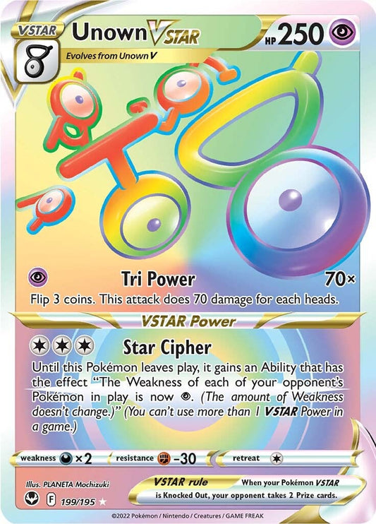 Unown VSTAR (199) Holofoil - Silver Tempest