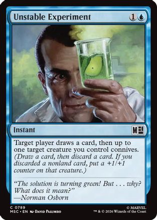 Unstable Experiment (789) - Commander: Marvel Super Heroes