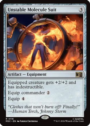 Unstable Molecule Suit (116) Surge Foil - Commander: Marvel Super Heroes