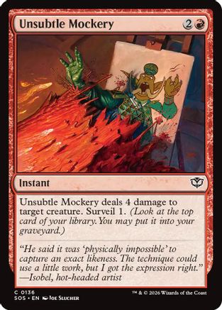 Unsubtle Mockery (136) - Secrets of Strixhaven