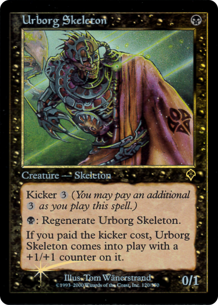 Urborg Skeleton (Alt Art) (134) Foil - Invasion