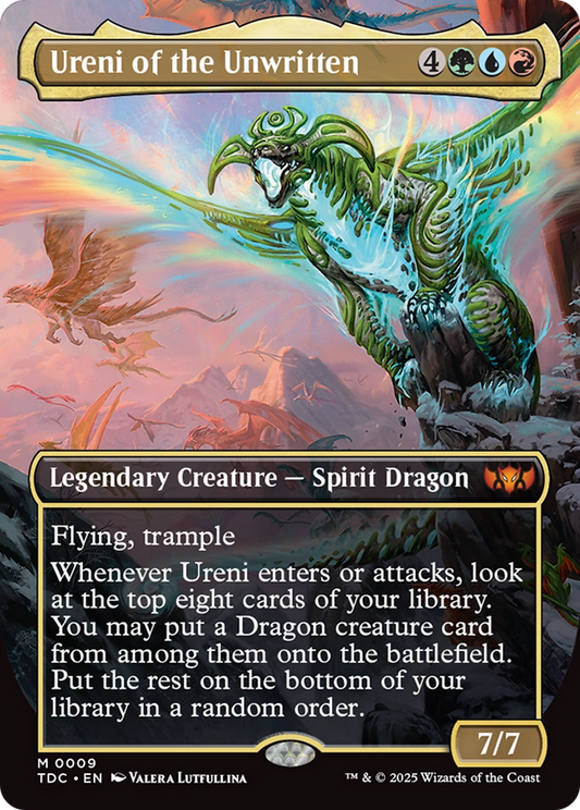 Ureni of the Unwritten (Borderless) (009) Foil - Commander: Tarkir: Dragonstorm