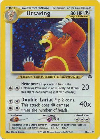Ursaring (15) (Unlimited) Holofoil - Neo Discovery