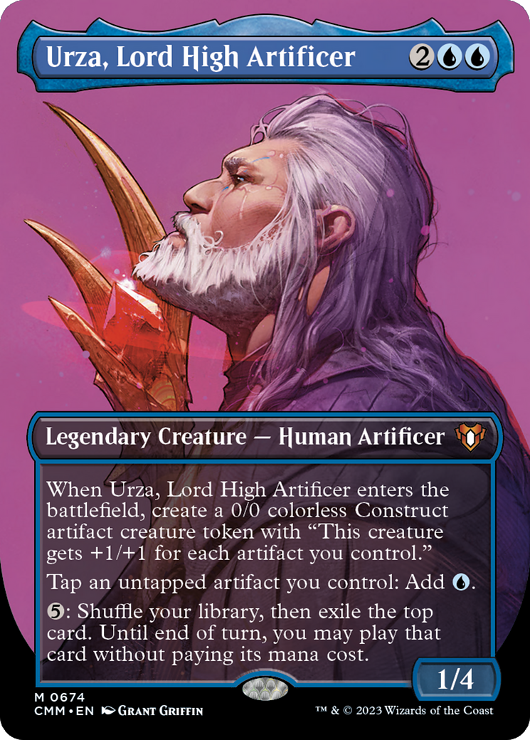 Urza, Lord High Artificer (Borderless) (674) - Commander Masters