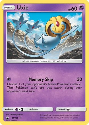 Uxie (41) Reverse Holofoil - Forbidden Light